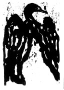 Pen and Ink, Constance Perenyi for Interspecies Newsletter, 1992